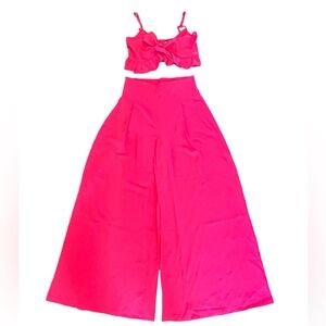 Two piece pant and top formal set